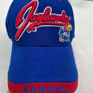 Top of the World Adjustable KU Kansas Jayhawks  Hat Blue Red
